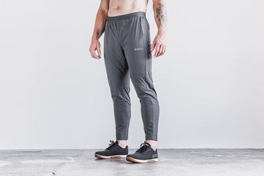 Nobull Lightweight Woven Men's Joggers Dark Grey | Australia (ZE3417)